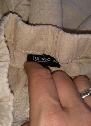 Лляні легкі штани janina розмір 444 фото