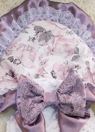 Демисезонный плюшевый комплект одежды для новорожденных девочек, сливовый4 фото