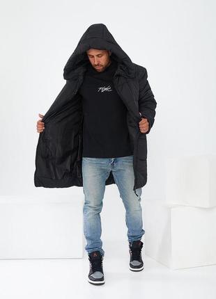 Куртка мужская черная плащевка эмми, синтепон  размер 52/548 фото