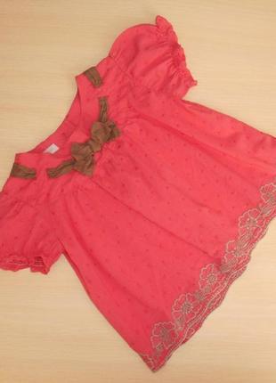 Нарядная туника, блузка, блуза monsoon 2-3 года, 92-98 см, оригинал3 фото
