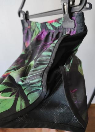 Новые шорты nike dry fit яркий принт в тропические цветы оригинал найк3 фото