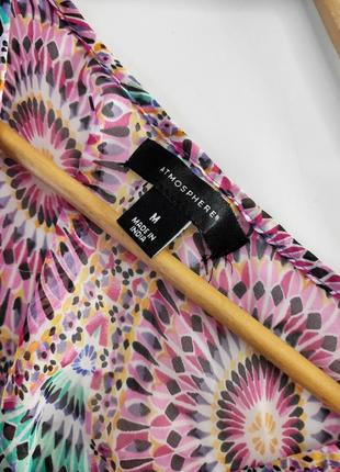 Пляжная туника женская шифоновая в прины свободного кроя от бренда new look m4 фото