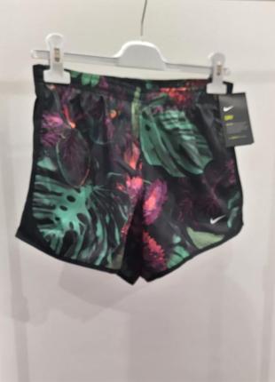 Новые шорты nike dry fit яркий принт в тропические цветы оригинал найк5 фото