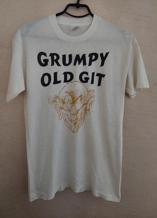 Вінтажна футболка grumpy old git(screen stars