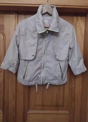 Ветровка, укороченная, от bershka, коттон