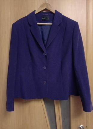 Стильный теплый жакет, блейзер, пиджак. размер 203 фото