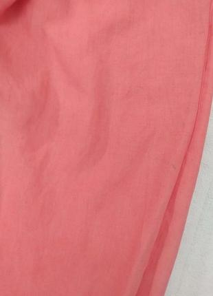 Брюки льон, банани, коралові, італія 8