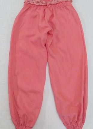 Брюки льон, банани, коралові, італія 2