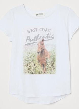 Детская футболка h&amp;m на девочку подростка 40243