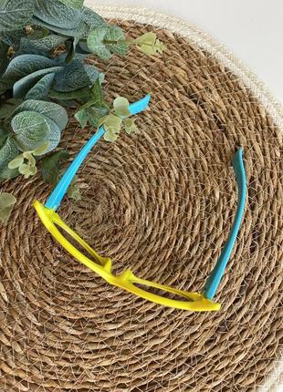 Детские солнечные очки котик желтые голубые очки