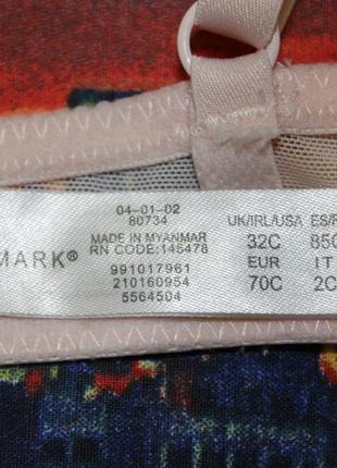 Лиф primark bra pink 32с лифчик бюстье бюстгальтер сеточка с поролоном пуш ап пудровый ажурный8 фото