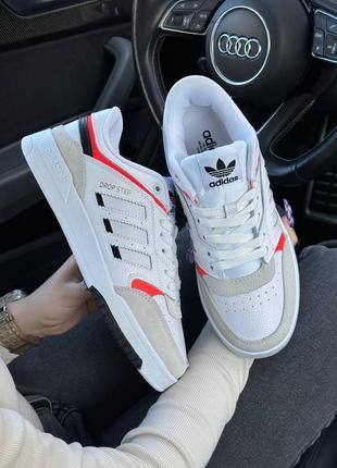 Кроссовки adidas drop step white orange