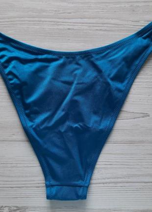 Купальники акция 1+1=3. высокие плавки бразилиана victoria's secret оригинал l цвет shoreline blue2 фото