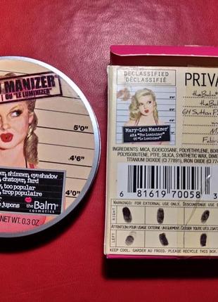 Хайлайтер the balm mary-lou manizer2 фото