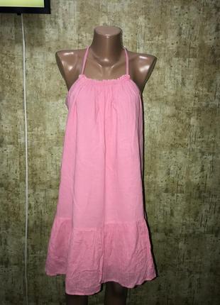 Розовое платье,сарафан