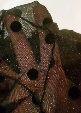 Шикарные суперпрочные колготки в эффектный черный бархатный горошек от calzedonia!!9 фото