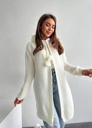 Вязаный женский кардиган