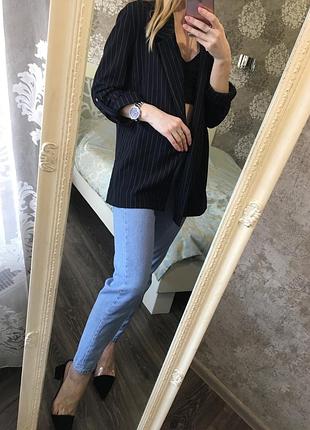 Об'ємний піджак у смужку