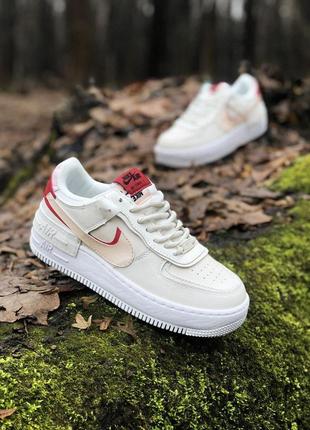 Кросівки жіночі nike air force 1 shadow red