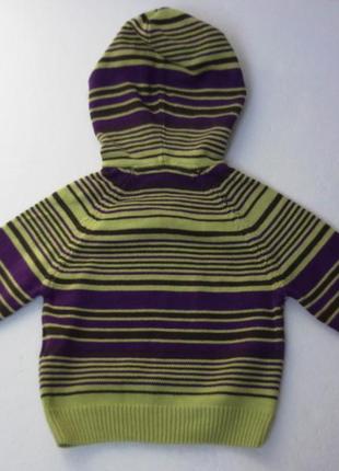Dopodopo. бавовняний светр з капюшоном. на 9-12 місяців. німеччина.4 фото