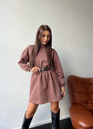 Теплое и стильное платье