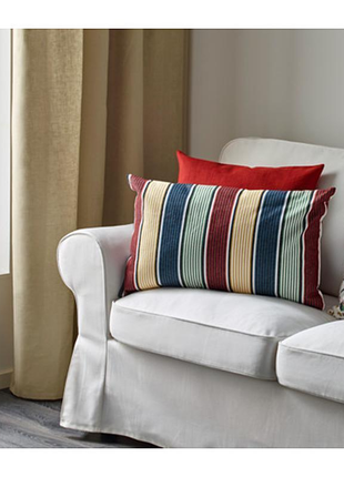 Чохол на подушку kuddviva ikea / куддвива ікеа, 40х65см смугастий !