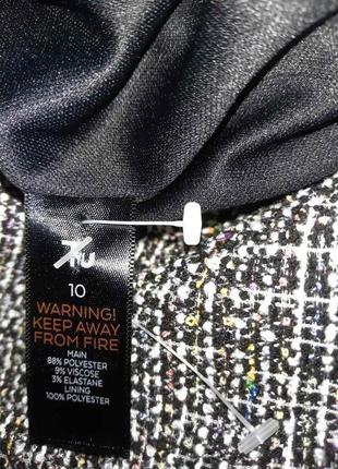 Женский брендовый пиджак с карманами твидовый  жакет, блайзер с вискозой8 фото