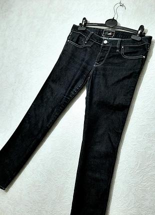 Джинси чорні чоловічі вузькі слім котон італія бренд zahjr
