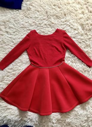 Прекрасное красное платье 💃🏼 из неопрена3 фото