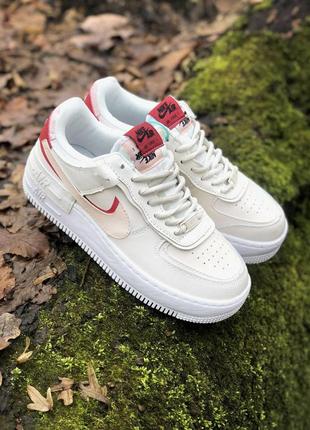 Кросівки жіночі nike air force 1 shadow red, кеди