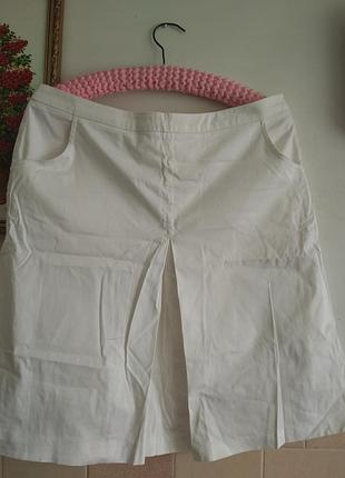 Спідниця-трапеція білосніжна на літо