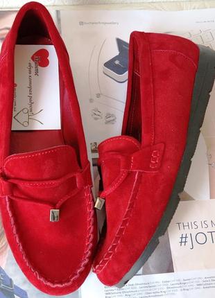 Nona! супер! мягкие женские мокасины красные замшевые туфли весна лето нона1 фото