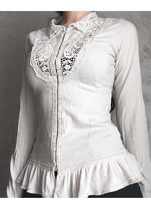 Бежевая кофта с кружевом mais il est où de soleil?