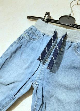 Lc waikiki брендовые детские штанишки - джинсы сине-голубые, на мальчика 12-18 месяцев boys denim4 фото