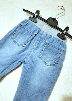 Lc waikiki брендовые детские штанишки - джинсы сине-голубые, на мальчика 12-18 месяцев boys denim8 фото