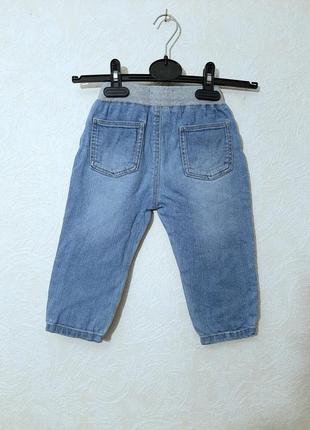 Lc waikiki брендовые детские штанишки - джинсы сине-голубые, на мальчика 12-18 месяцев boys denim7 фото
