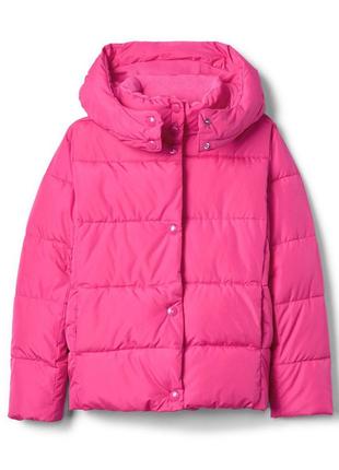 Куртка теплая gap fit  heather puffer  на флисовой подкладке1 фото