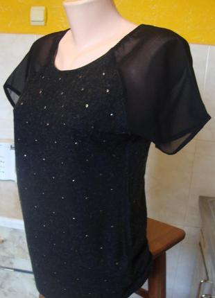 Блузка черно-серая5 фото