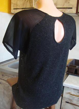 Блузка черно-серая8 фото