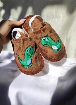 Дитячі тапочки, капцф диьячі для хлопчика з драконом