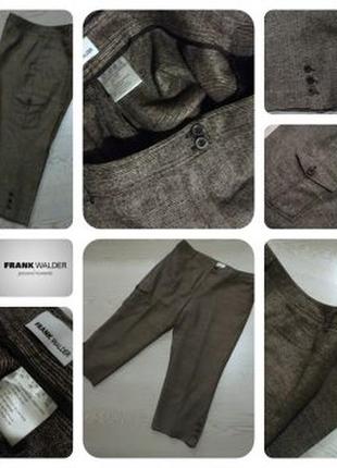 Frank walder\немецкие бриджи из микса вирджинской шерсти и льна