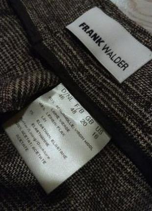 Frank walder\немецкие бриджи из микса вирджинской шерсти и льна