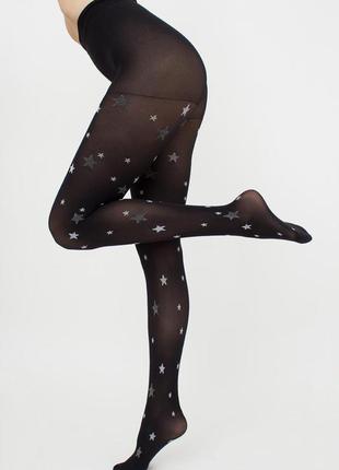 Колготки з люрексом та написом star tights 60 den giulia