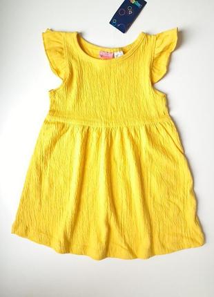 Платье желтое р.86-92 lupilu4 фото