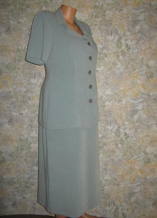 Костюм спідниця + блуза жакет легкий літній в ідеалі3 фото