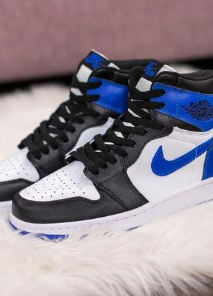 Nike мужские весенние/осенние белые кроссовки на шнурках.демисезонные мужские кожаные кроссовки