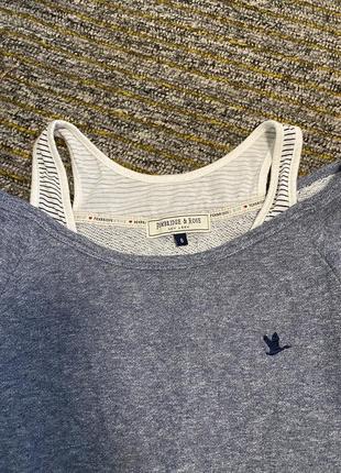 Легенький стильний светр сірий  з оголеними плесами xs s3 фото