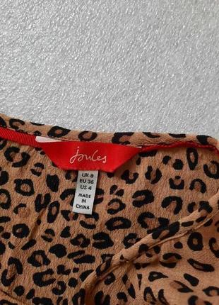 Трендовая блуза короткий рукав леопардовый принт4 фото