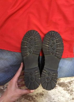 Фирменные лаковые лоферы rose (italy),черные туфли,туфельки+подарок6 фото