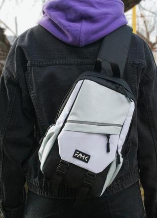 Рюкзак слинг famk black grey